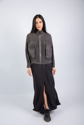Urban Fringe Jacket-Gray